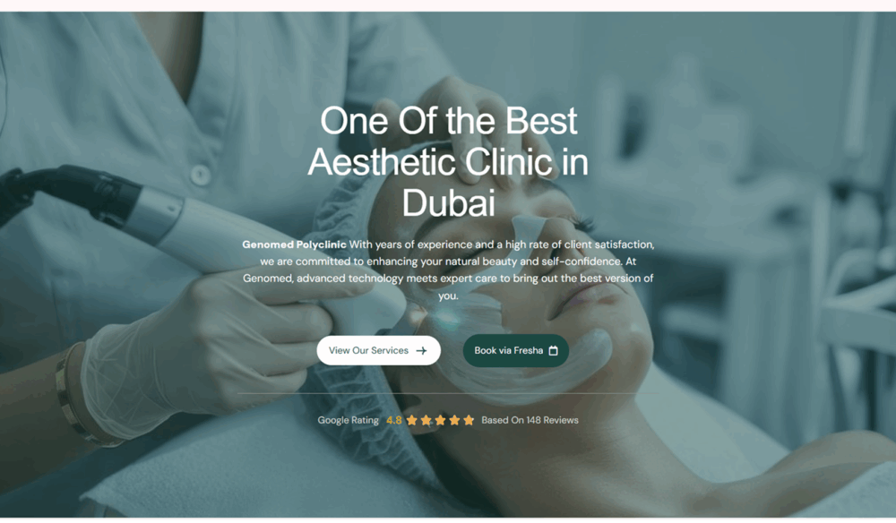 طراحی اختصاصی سایت کلینیک Genomed توسط Webline