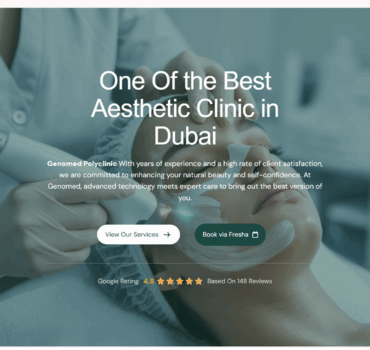 طراحی اختصاصی سایت کلینیک Genomed توسط Webline