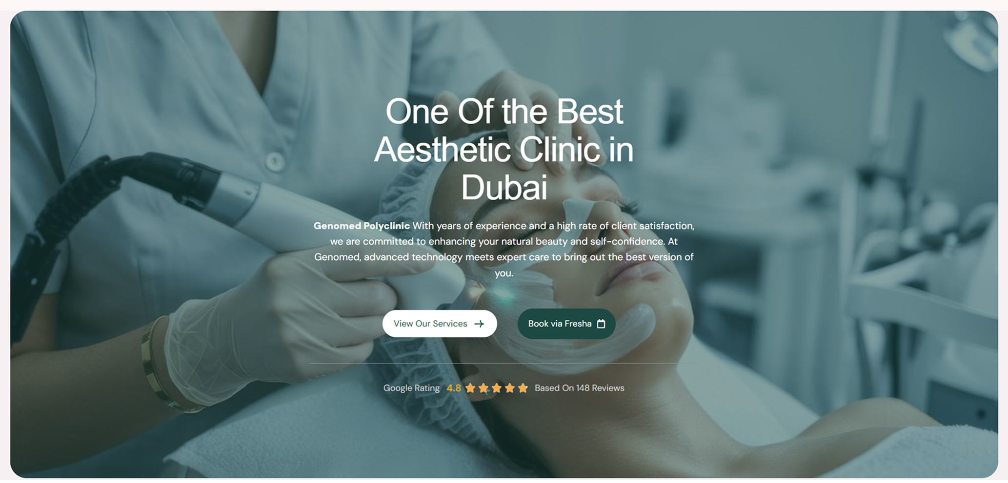 طراحی اختصاصی سایت کلینیک Genomed توسط Webline