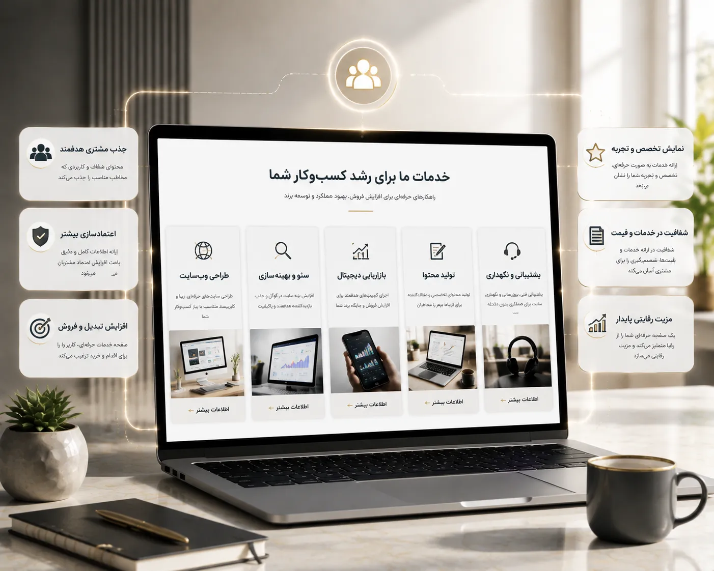 صفحه خدمات چیست؟ چگونه یک صفحه خدمات حرفه‌ای بازدیدکننده را به مشتری تبدیل می‌کند؟